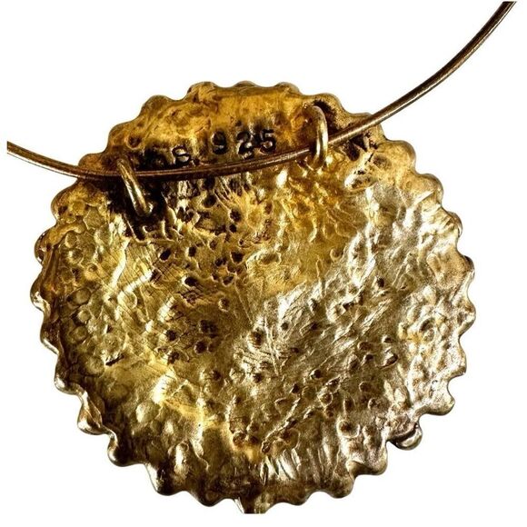 ORIT SCHATZMAN Sterling Silver 925 blue  Swarovski Crystal Necklace - Picture 7 of 8